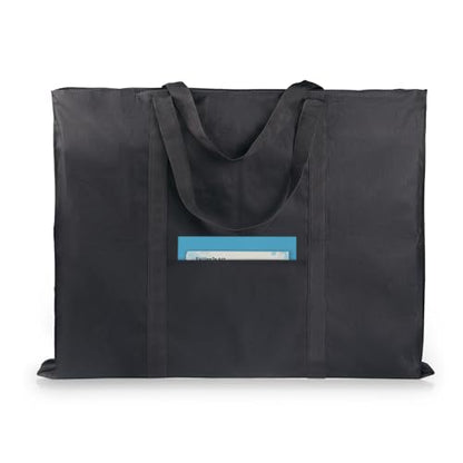 JJRING Dacron Light Weight Art Portfolio Bag, 22'' x 28.5'' for 20'' x 26'' Artworks, Black Carrying Storage Case for Poster, Sketching, and Drawing - size: 20''*26''