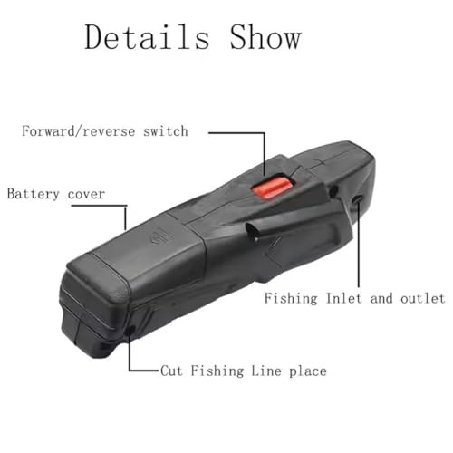 Electric Fishing Line Stripper – Portable 3.5M/S Fishing Reel Line Remover, ABS Fishing Line Winder/Spooler Tool
