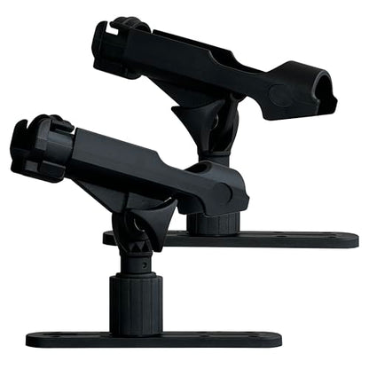2 Pack Fishing Rod Holder with Track Mount Universal T-Shaped Screw Mounted on Rail for Kayak, Canoe, Fishing Boat - color: 2Pack Rod Holder with Rail