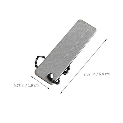Healifty 2Pcs Pocket Whetstone Sharpening Stone Mini Portable Outdoor Sharpener for Compact Grinding Tool for Camping Pocket Carry 2.51 X 0.74 X 0.07 in
