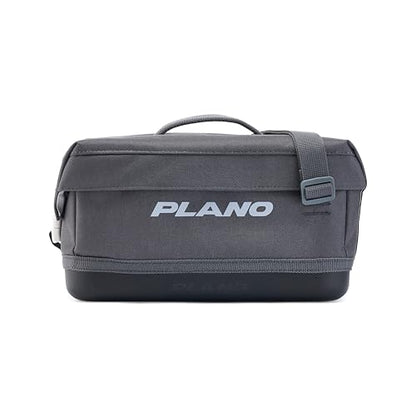 Plano Weekend Softside 3500 Tackle Bag, Cutting-Edge Fishing Tackle Bag, Molded Waterproof Base, Spacious Storage, Die Cut Tool Sleeves, Daisy Chain Attachment Points - color: Slate, style: 3500 Softsider Tackle Bag