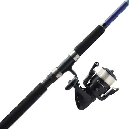 Shakespeare Catch More Fish Spinning Reel and Fishing Rod Combo with Kit - color: Salmon, style: 2024 Model