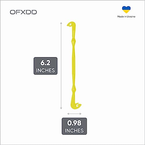 Loop Tyer - Hook Loop Tyer for Fishing - Plastic Fishing Line Knot Tying Tool, Yellow, 6 Pcs