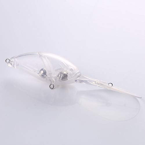 20pcs Lure Blanks,Unpainted Fishing Lures Blank Minnow Crankbaits Unpainted Hard Bait Bodies Set 11.9cm 16.4g