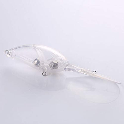 20pcs Lure Blanks,Unpainted Fishing Lures Blank Minnow Crankbaits Unpainted Hard Bait Bodies Set 11.9cm 16.4g