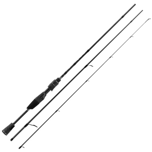 KastKing Kestrel Fishing Rod - IM8 Graphite Blanks, 8 Different Light & Ultralight Casting & Spinning Fishing Rods, 2 & 3 Piece Rods, American Tackle Guides and Custom EVA Handle - size: 6'8"/UL Power/Extra Fast(3pcs), style: Spin