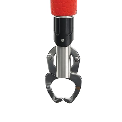 Bubba Fish Lip Grabber, Non-Slip Handle, Easy Reach Trigger, Analog Fish Scale, Marine Rated Stainless Steel for Freshwater and Saltwater Fishing