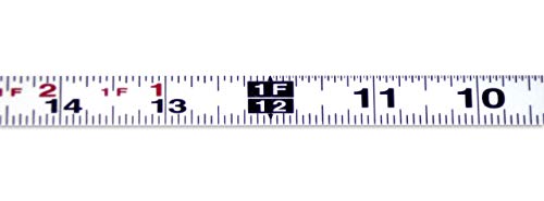 Metal Adhesive Backed Ruler – 1/2 Inch Wide X 4 Feet Long – Right to Left - Fractional - 1/16" Grads
