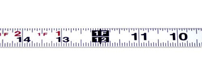 Metal Adhesive Backed Ruler – 1/2 Inch Wide X 4 Feet Long – Right to Left - Fractional - 1/16" Grads