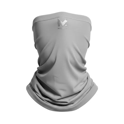 MISSION Multi-Use Neck Gaiter Face Mask for Ski & Outdoors, UPF 50, Breathable Lightweight Fabric - color: Charcoal
