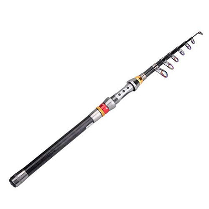 Telescopic Fishing Rod,Portable Lightweight Compact Carbon Fiber Rod for Travelers Campers Fishing Trips Camping Adventures