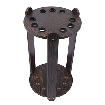 Billiard Cue Rack, Floor Stand Pool Cue Rack - Holds 9 Pool Cue Sticks for Fishing Rod Golf Club