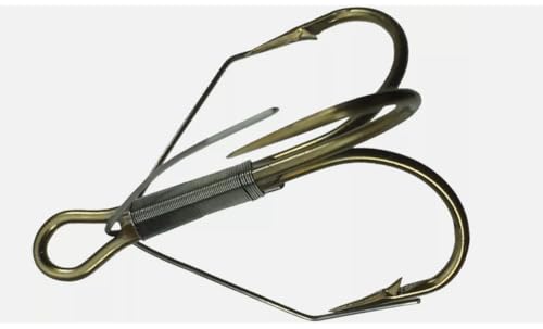 25 Gerry's Tackle 3551W 2X Strength Bronze Weedless Treble Hooks Size 1
