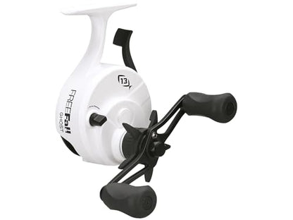 13 Fishing - Freefall Ghost - Inline Ice Fishing Reels - style: Right Hand Retrieve