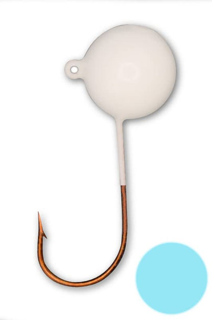 Big Nasty Tackle™ Super Glow Pout Pounder Jigs (1 oz.) (1 Pack) - color: Blue