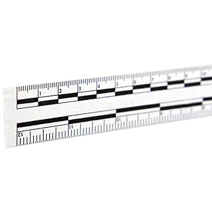 Crime Scene Photomacrographic Scale, Adhesive Tape (1 x 500 inch) - size: 1 x 500 inch