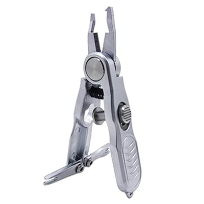 Precisions Fishing Scissors Line Cutter with Line Cutter Rings Opener Compacts Design for Fishing Braided Lines Cutting Nipper Scissors