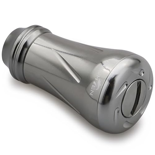 HEIGHTEN 19mm Fishing Reel Handle Knob for Shimano Daiwa Baitcasting Spinning Reel Stradic Vanford Sahara FI Tranx SLX Ballistic Exceler Tatula - color: 19mm - Silver