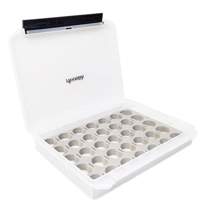 Aventik Fly Tyers Spool/Stash Box: Essential Gear for Anglers Compact (1-Transparent) - color: 1-Transparent