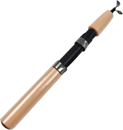 Ice Fishing Rod Combo - Telescopic Fishing Rod, Ergonomic Ice Fishing Gear,Retractable Winter Fishing Pole, Cold Weather Fishing Rod, Portable Rod Combo Suitable for Trout,Walleye and Perch（Pale Pink）