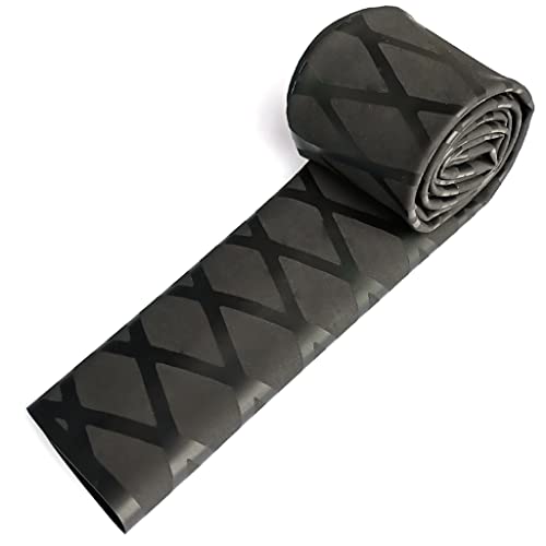 3.3 FT x 1.2 Inch Heat Shrink Tubing, Non-Slip Black Repair Sleeve | 3.3 FT Shrink Wrap Tubing, 1.2 inch Dia. Non-Slip and Waterproof Hand Grip Wrap. Black Comfortable and Secure Grip. - size: Dia 30mm-1.2''(3.3 feet,Black)