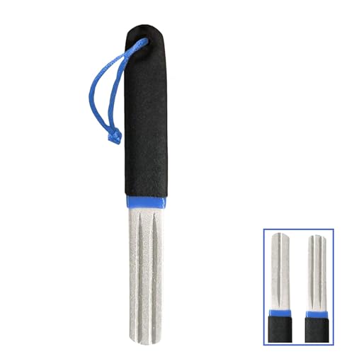 1 Piece Fishing Hook Sharpener Diamond File with Handle, Portable Double-Sided Fine and Medium Grit Hook File for Sports Fishing