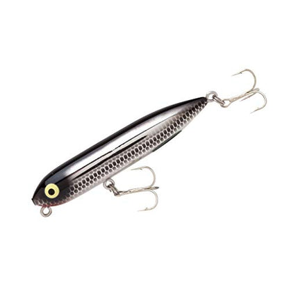 Heddon Zara Spook Topwater Fishing Lure - Legendary Walk-The-Dog Lure - color: Black Shiner, style: Zara Puppy (1/4 Oz)