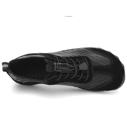 UBFEN Water Shoes for Men Women Quick Dry Swim Aqua Socks | Lightweight Barefoot-style Fit, Rubber Sole, Hiking, Fishing, Kayaking, Beach, Pool, Boating, Diving And Water-to-land Wear - color: H Black/Grey, size: 10 Women/8.5 Men