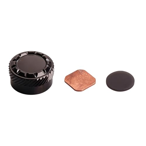 Mechanical Brake Knob Compatible with Daiwa 2019 TATULA 100/2025 TATULA 200 - Aluminum Alloy Adjustment Knob, 1 Set Fishing Reel Replacement Parts - color: Black