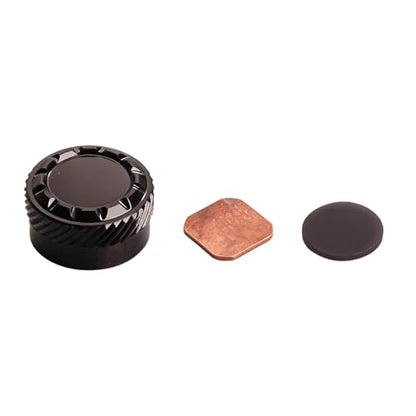 Mechanical Brake Knob Compatible with Daiwa 2019 TATULA 100/2025 TATULA 200 - Aluminum Alloy Adjustment Knob, 1 Set Fishing Reel Replacement Parts - color: Black