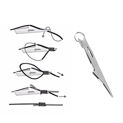 ZYAMY Tie Quick Knot 10cm Fishing Knot Tying Tool Quick Tie Fishing Knot Tool, Fly Fishing Angler Accessories for Hooks, Lures and Lines
