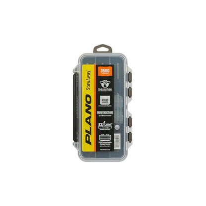Plano StowAway 3500 Stow Tackle Box, with Corrosion-Preventive Rustricor, Single Latch Design, Transparent DuraView Lid, Stackable Storage for Fishing Bait, Lures and Gear - size: 3500, style: New Model
