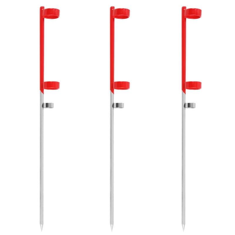 1pcs Heavy-Duty Stainless Steel Rod Holder with Ground Spike - for Surf Fishing, Rock Fishing, and Long Cast Rod Support