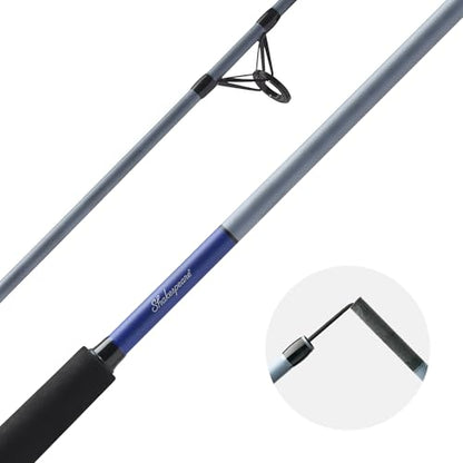 Shakespeare Catch More Fish Spinning Reel and Fishing Rod Combo with Kit - color: Striper, style: 2024 Model