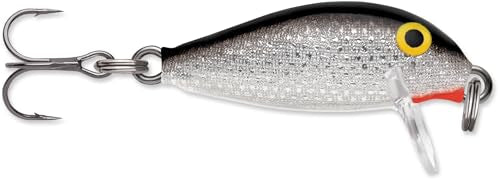 Rapala Countdown Minnow Lure – Trout Bass Walleye Fishing Lure | Sinking Hard Bait, Trout Bass Walleye Fishing Lure, Controlled Depth - color: Silver, size: Body Length: 1"