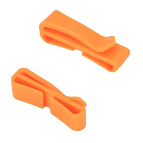 TACNEX Tactical Backpack Strap Clip Webbing Keeper Holder MOLLE Belt Hook Retainer Harness/Sling/Bag/Military Strap Stays - color: Orange, size: 2"