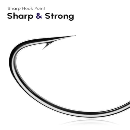 100Pack Fishing Hooks Worm Hooks Carbon Steel for Saltwater Freshwater Bass Trout Fish Hooks - size: 2#