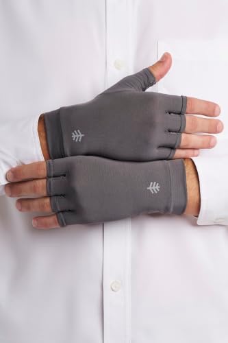 Coolibar Fingerless UV Sun Gloves - UPF 50+ Sun Protection - Ouray - color: Charcoal, size: Medium