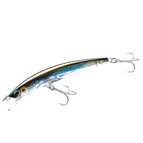 Yo-Zuri Crystal 3D (F) 90Mm 3-1/2" Minnow, Real Mullet - color: Silver Bronze, size: 4-3/8 Inch