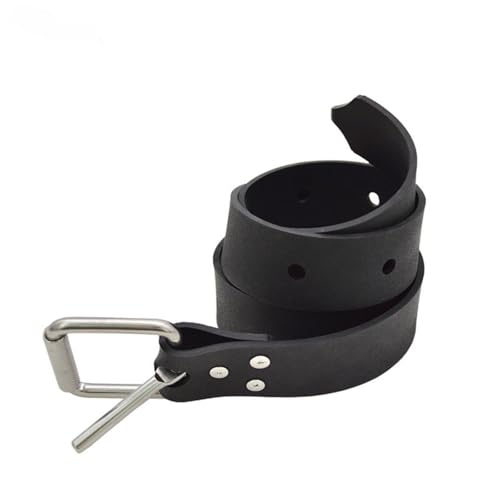Diving Weight Belt with Quick Release Stainless Steel Buckle Rubber Weight Belts for Free Diving, Spear Fishing Diving Belt 53 inches(1.35m) - color: black