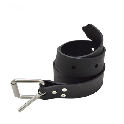 Diving Weight Belt with Quick Release Stainless Steel Buckle Rubber Weight Belts for Free Diving, Spear Fishing Diving Belt 53 inches(1.35m) - color: black