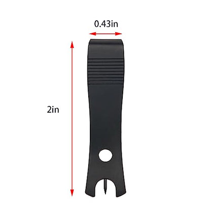2PCS Black Stainless Steel Fishing Line Clipper Fishing Line Nipper Cutter Clipper with Hook Eye Cleaner Pin Fishing Stainless Steel Tool Black Fishing Nipper Line Cutter Cutting Tool