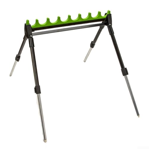 Adjustable Outdoor Fishing Rod Holder, Telescopic Fishing Pole Holder Bracket Spike Fishing Pole Rack for Bank Fishing Ground Sand