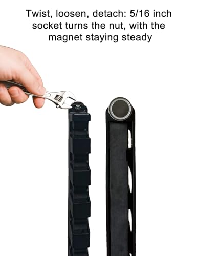 NebulaEdge Magnetic Fishing Rod Holders,for Car&Garage Portable Holder | (2 Pcs) Vertical & Horizontal Installation,Strong Magnetic, for Truck Stable Placement, Garage Ceiling Storage