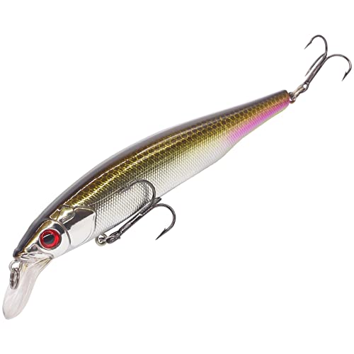 XFISHMAN Jerkbait Kit - Minnow Lure - Suspending - Bass, Smallmouth Bass, Walleye, Largemouth Bass - 1 Piece - color: Smokin Shad, size: 85mm（3-1/3"in）