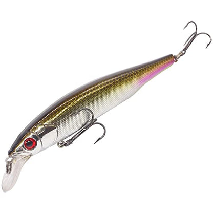 XFISHMAN Jerkbait Kit - Minnow Lure - Suspending - Bass, Smallmouth Bass, Walleye, Largemouth Bass - 1 Piece - color: Smokin Shad, size: 85mm（3-1/3"in）