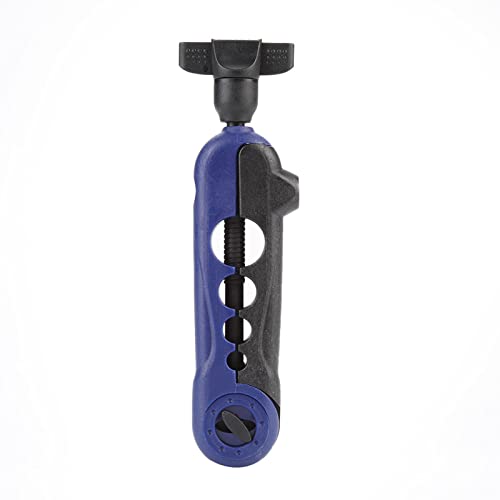 Raguso Blue Plastic Stainless Steel Fishing Mini Line Spooler Mini Fishing Line Winder Machine Portable Adjustable Fishing Line Spooler for Fishing