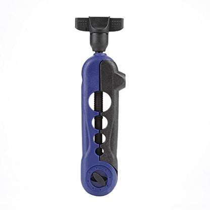 Raguso Blue Plastic Stainless Steel Fishing Mini Line Spooler Mini Fishing Line Winder Machine Portable Adjustable Fishing Line Spooler for Fishing