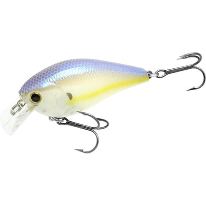 LUCKY CRAFT LC 1.5 Silent Squarebill Crankbait Fishing Lure, 2-3/8", Bass Fishing Lures for Freshwater, Hard Crankbait with Treble Fishing Hooks, Fishing Accessories - color: 250 Chartreuse Shad