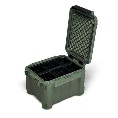 Plano GoNow Field Box, Waterproof Fishing Gear Storage, Outdoor Utility Container with Tray & Dividers for Tackle, Tools & Boat Use, Small, Olive Drab - color: Olive Drab - SM, style: Utility Box